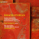 the album cover for Khachaturian / Sughayer - Concertante Works For Pian (Hybr)