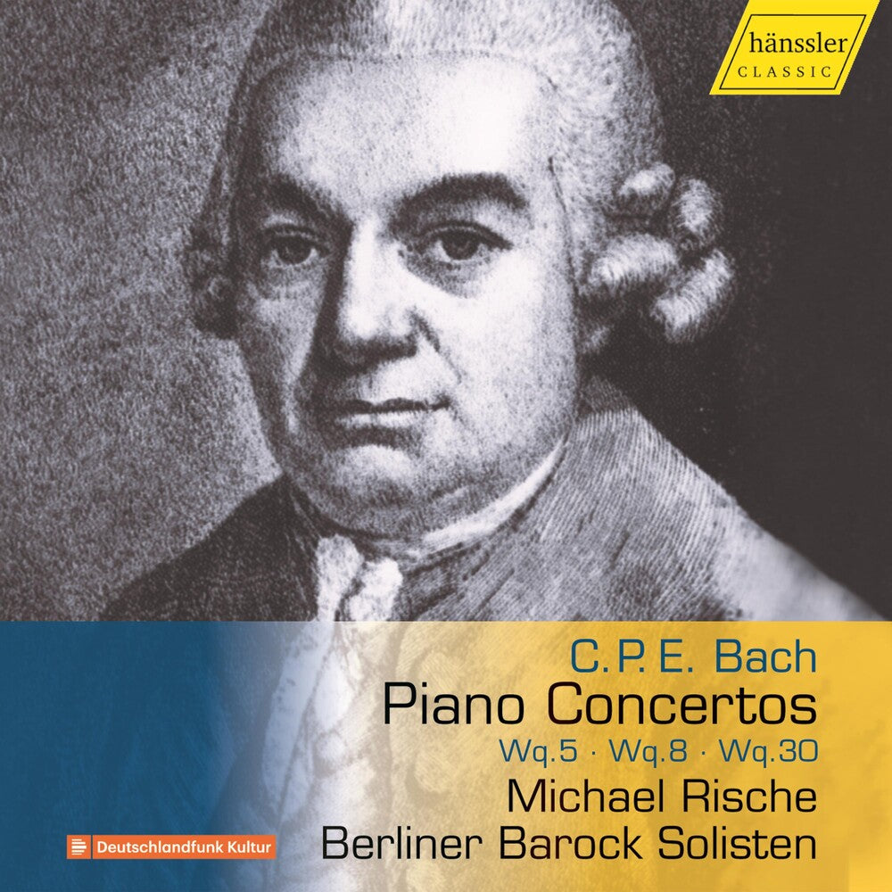 the album cover for Bach, C.P.E. / Berliner Barock Solisten - Piano Concertos