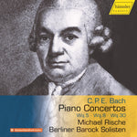 the album cover for Bach, C.P.E. / Berliner Barock Solisten - Piano Concertos