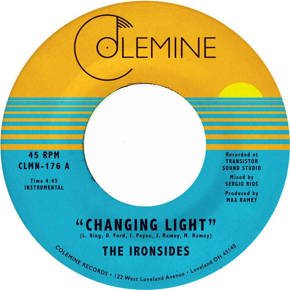 the album cover for The Ironsides - Changing Light / Sommer[Opaque Blue Vinyl Single]