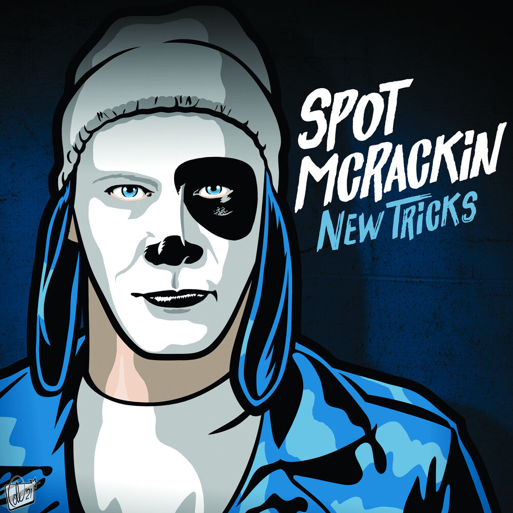 the album cover for Spot Mcrackin - New Tricks (Blue) [Colored Vinyl]