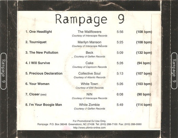 Various : Rampage! 9 (CD, Comp, Promo)