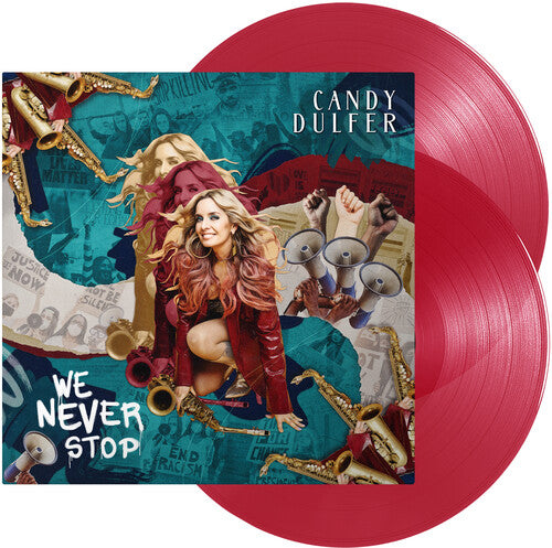 キャンディ・ダルファー - ウィ・ネヴァー・ストップ - 2LP レッド・ビニール盤（ボーナス・トラック付き）（ビニール盤）