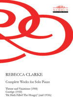 the album cover for Clarke - Complete Piano Works