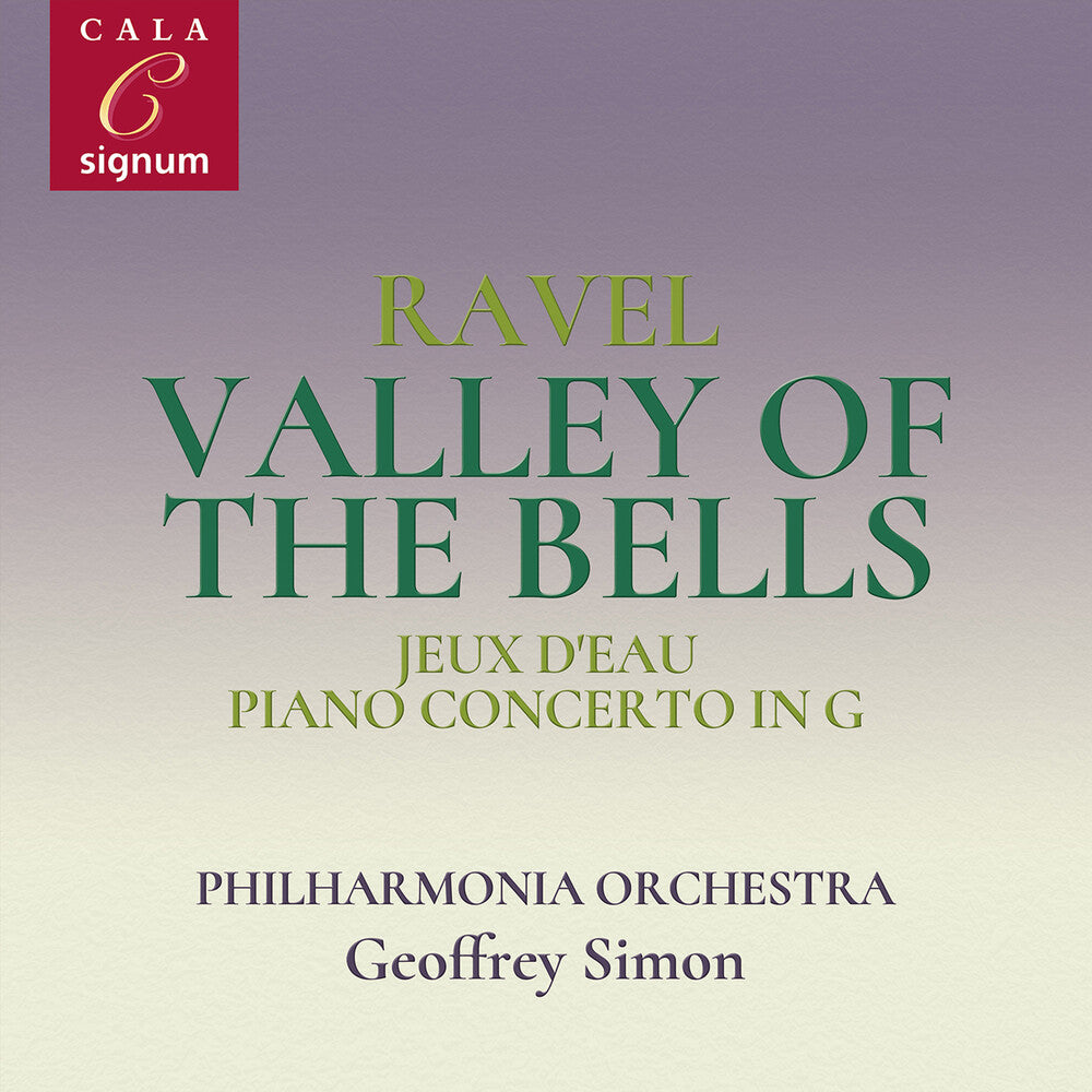 the album cover for Ravel / Mok / Philharmonia Orchestra - Valley of the Bells