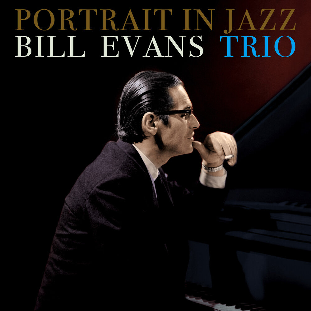 the album cover for Bill Evans Trio - Portrait In Jazz - Limited 180-Gram Blue Colored Vinyl with Bonus Track