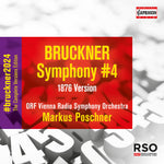 the album cover for Bruckner / Orf Vienna Radio Symphony Orchestra - Symphony No. 4 (1876 Version)