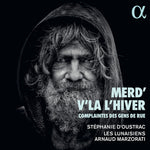 the album cover for D'oustrac / Marzorati / Les Lunaisiens - Merd V La Hiver Complaintes Des Gens Rue
