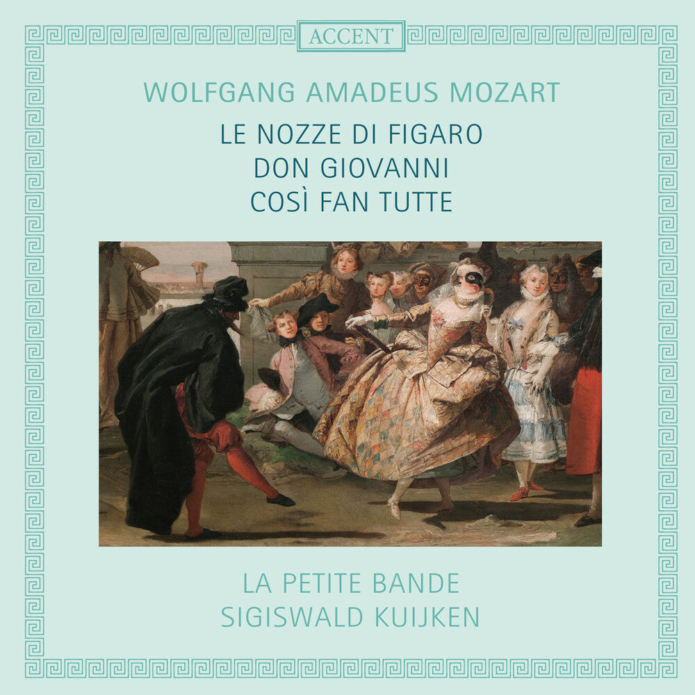 the album cover for Mozart / La Petite Bande - Le Nozze Di Figaro Don Giovanni & Cosi Fan Tutte