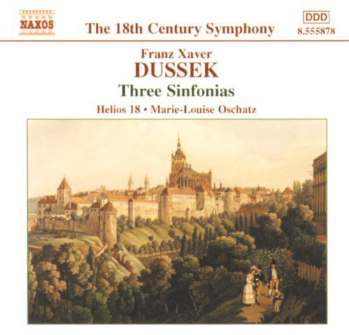 the album cover for F.X. Dussek - 3 Sinfonias