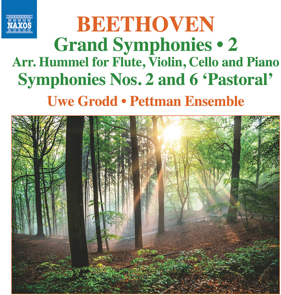 the album cover for Beethoven / Grodd / Pettman Ensemble - Grand Symphonies Vol 2 - Nos 2 & 6