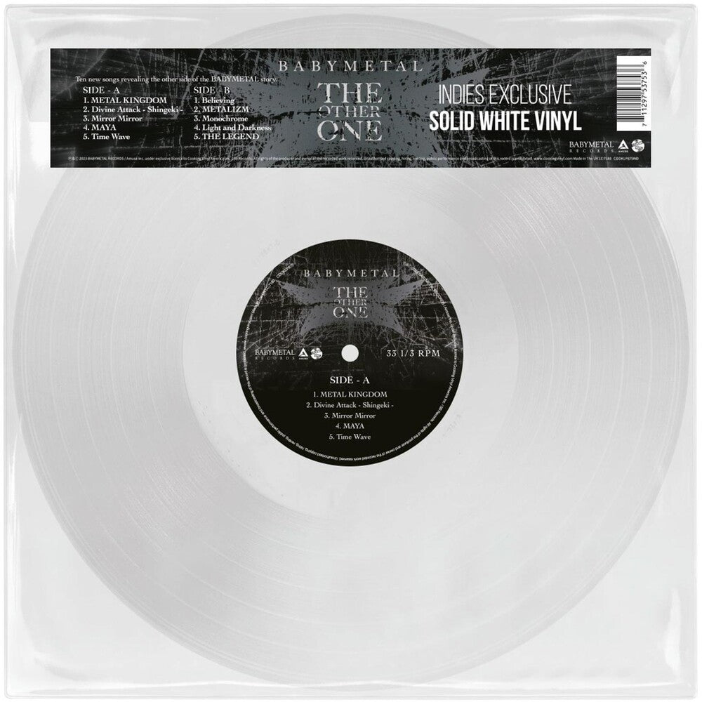 the album cover for BABYMETAL - THE OTHER ONE [Indie Exclusive Limited Edition Solid White LP]