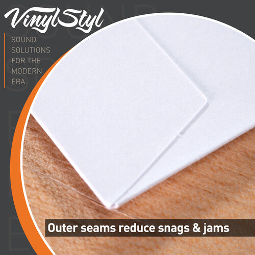 Fundas interiores para discos Vinyl Styl® de 12 pulgadas - Esquinas cuadradas - 50 unidades (blancas)