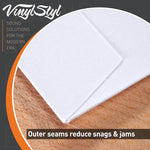 Fundas interiores para discos Vinyl Styl® de 12 pulgadas - Esquinas cuadradas - 50 unidades (blancas)
