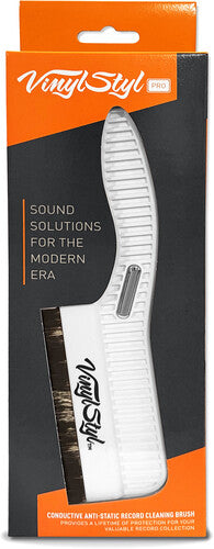Vinyl Styl Premium Conductive Anti-Static Record Cleaning Brush (White)