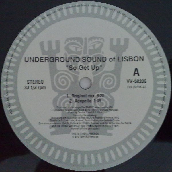 Underground Sound Of Lisbon : So Get Up (2x12")