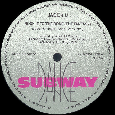 Jade 4 U* : Rock It To The Bone (UK Club Mix) (12")