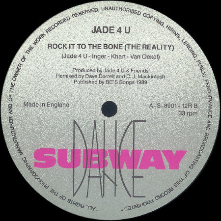 Jade 4 U* : Rock It To The Bone (UK Club Mix) (12")