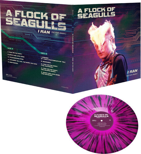 Flock of Seagulls - I Ran - So Far Away - Purple/black Splatter (Vinyl)