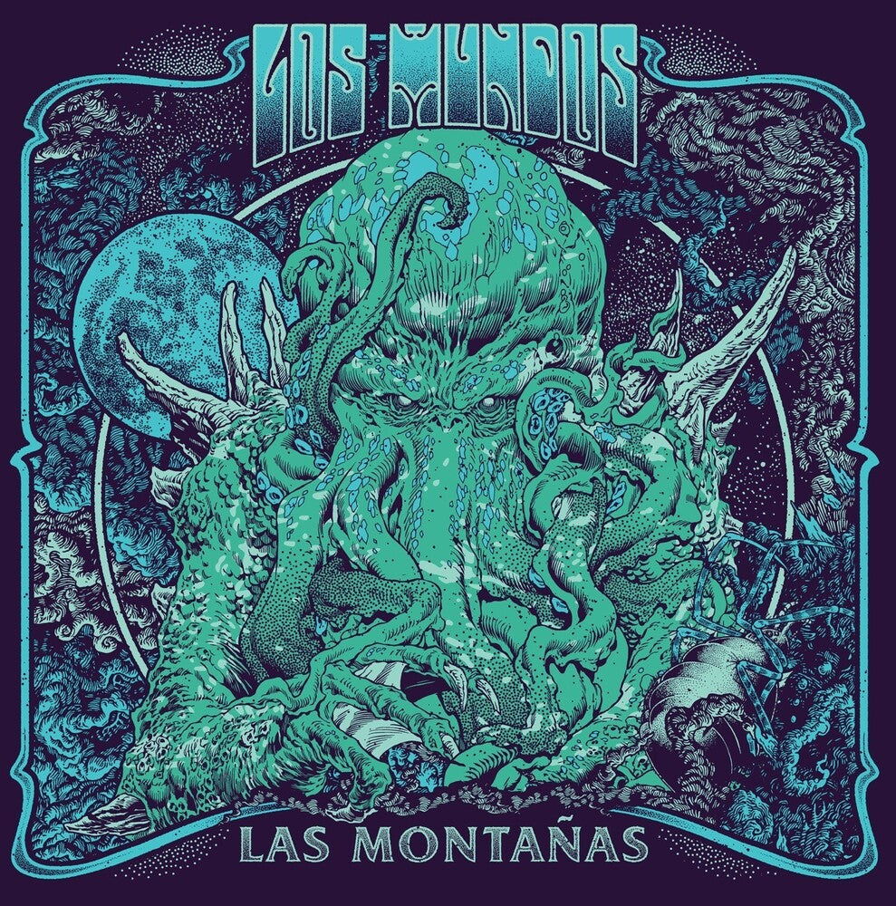 the album cover for Los Mundos - Las Montanas (Blue) [Colored Vinyl] (Ofgv) [Download Included]