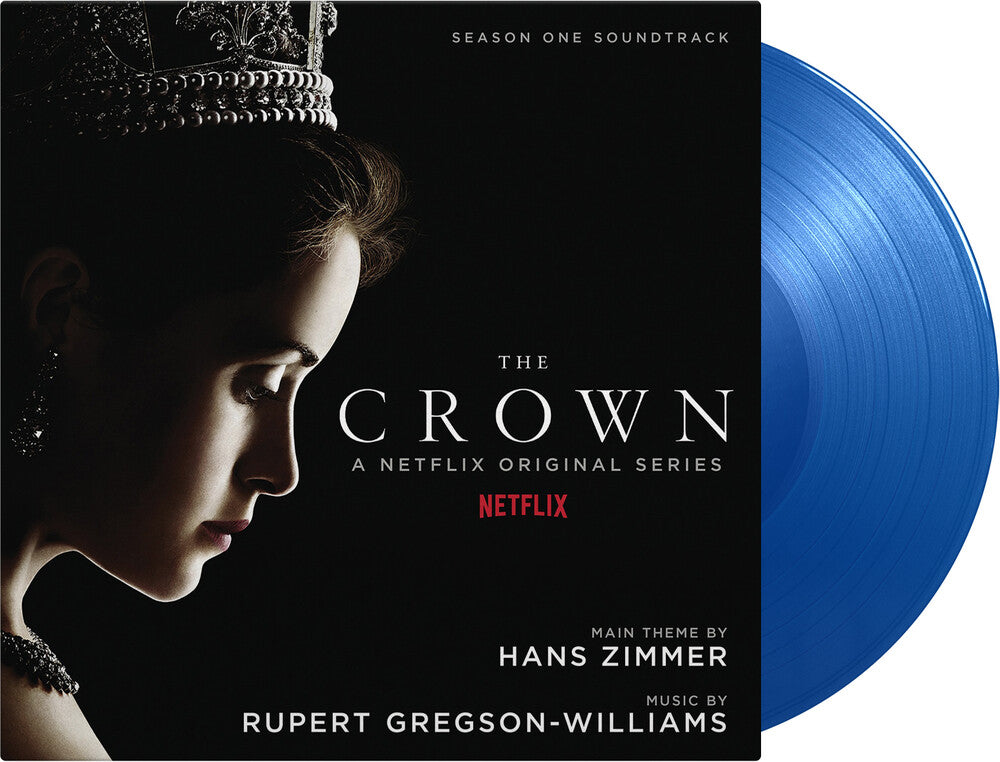 the album cover for Hans Zimmer/ Gregson-Williams,Rupert (Blue) (Ltd) - Crown: Season 1 (Blue) [Colored Vinyl] [Limited Edition] [180 Gram]