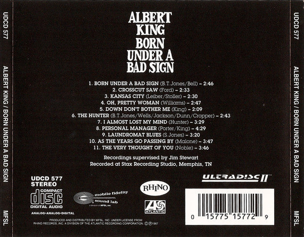Albert King : Born Under A Bad Sign (CD, Album, RE, RM, 24k)