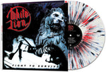 ホワイト・ライオン - Fight To Survive - WHITE/BLACK/RED SPLATTER (ビニール盤)