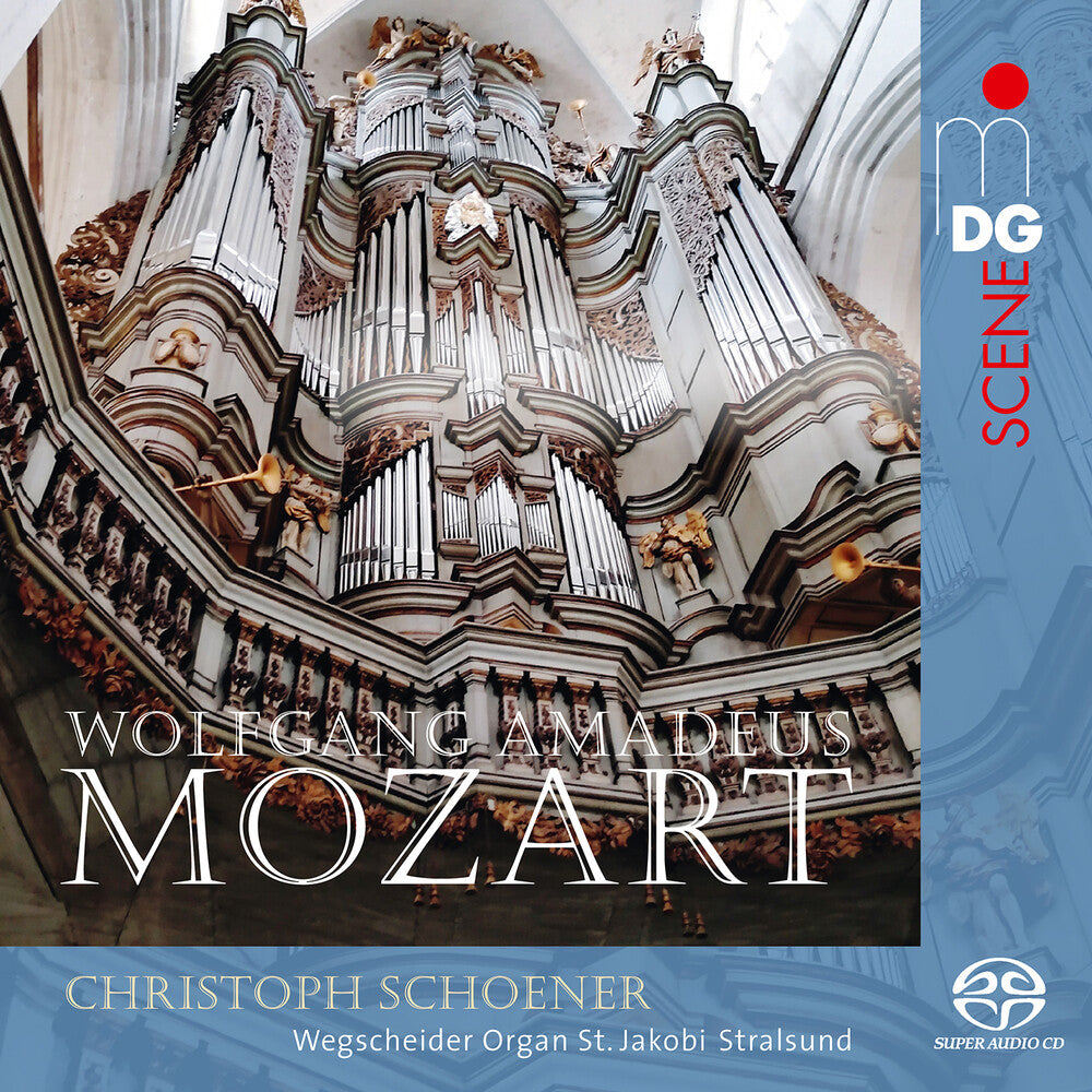 the album cover for Mozart / Schoener - Mozart on the Organ