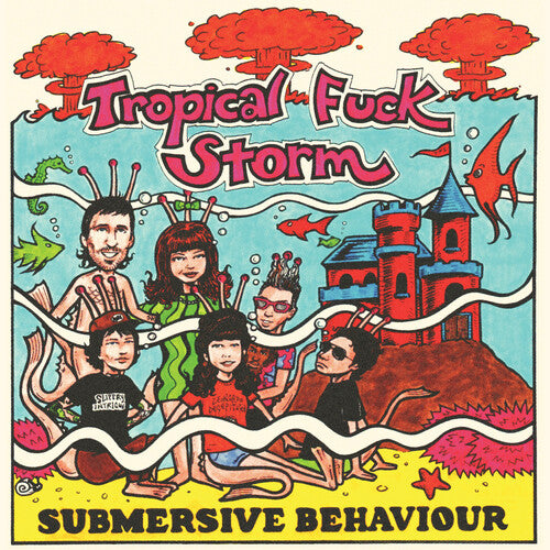 Tropical Fuck Storm - Submersive Behaviour - Clear/aqua Blue Smoke (Vinyl)