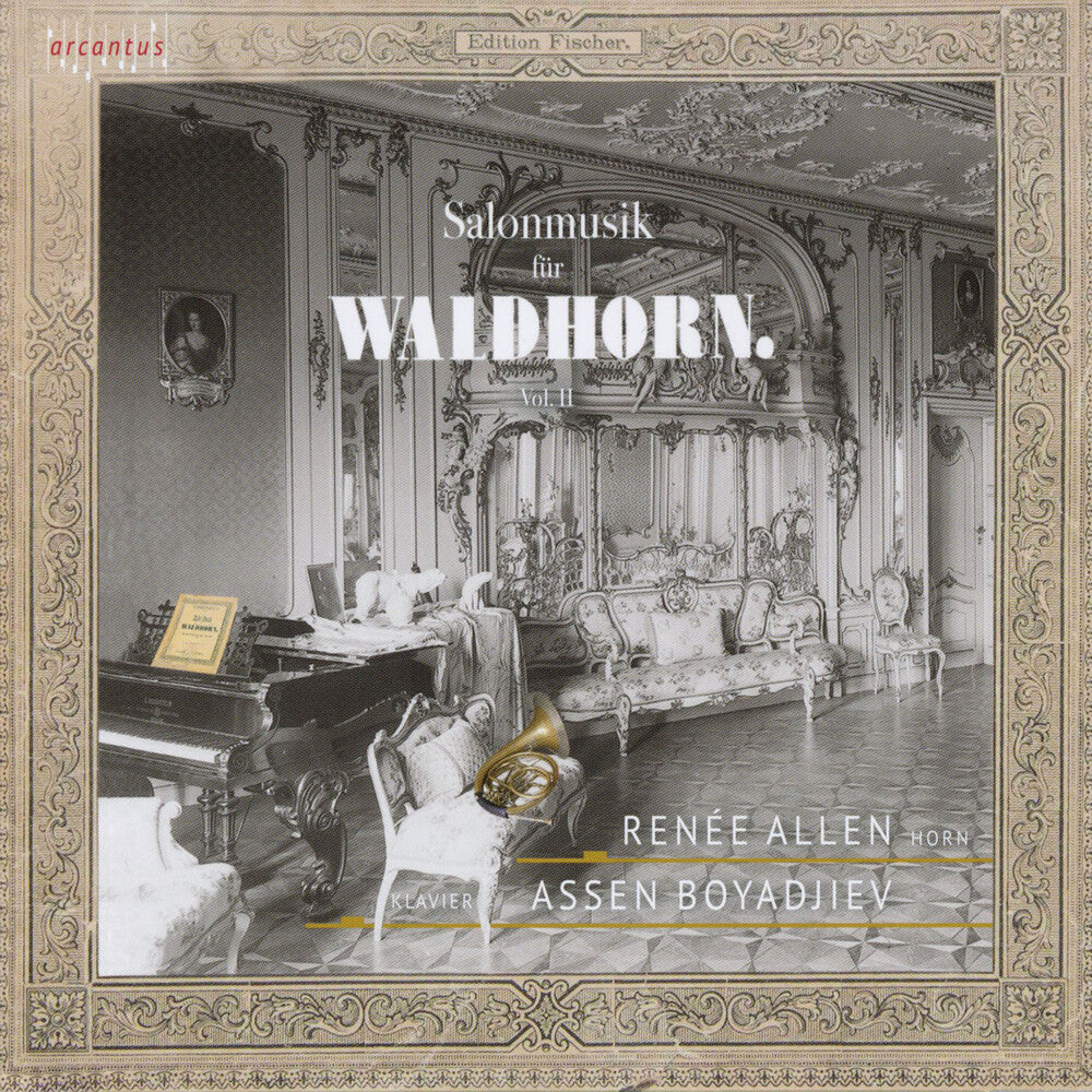 the album cover for Fuchs / Hamm / Allen - V2: Salonmusik For Horn