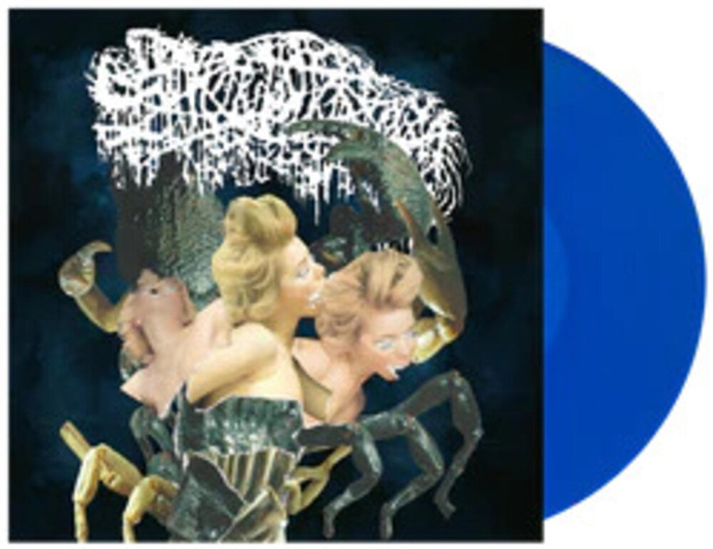 the album cover for Sanguisugabogg - Homicidal Ecstasy [Import Limited Edition Transparent Blue LP]