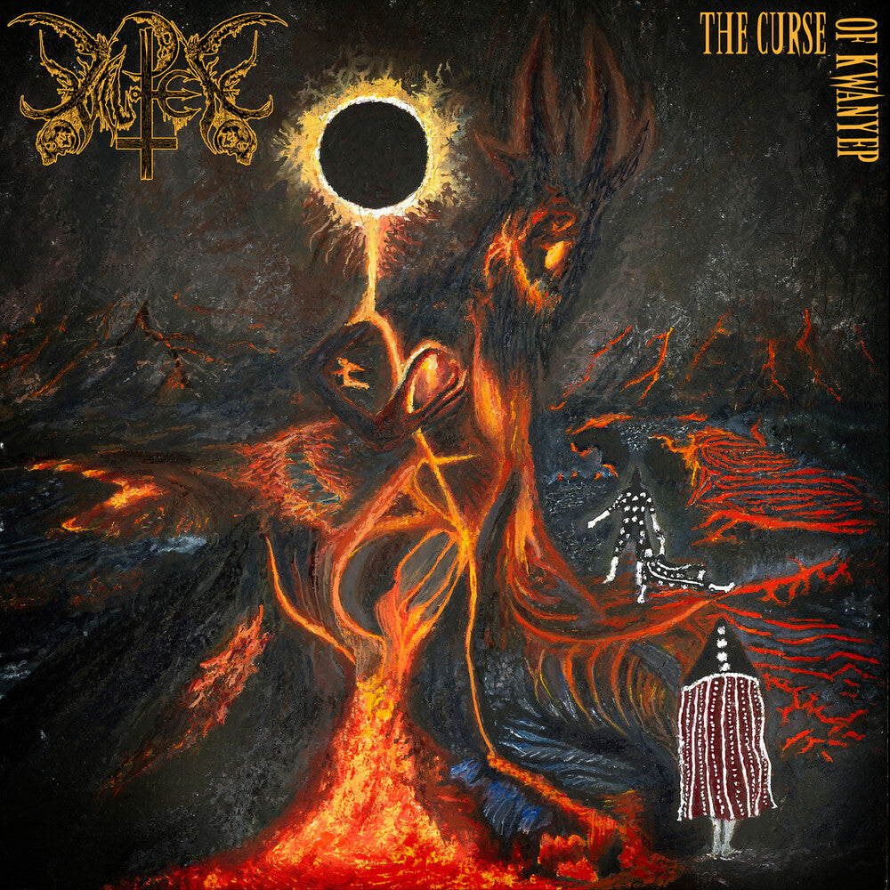 the album cover for Xalpen - Curse Of Kwanyep