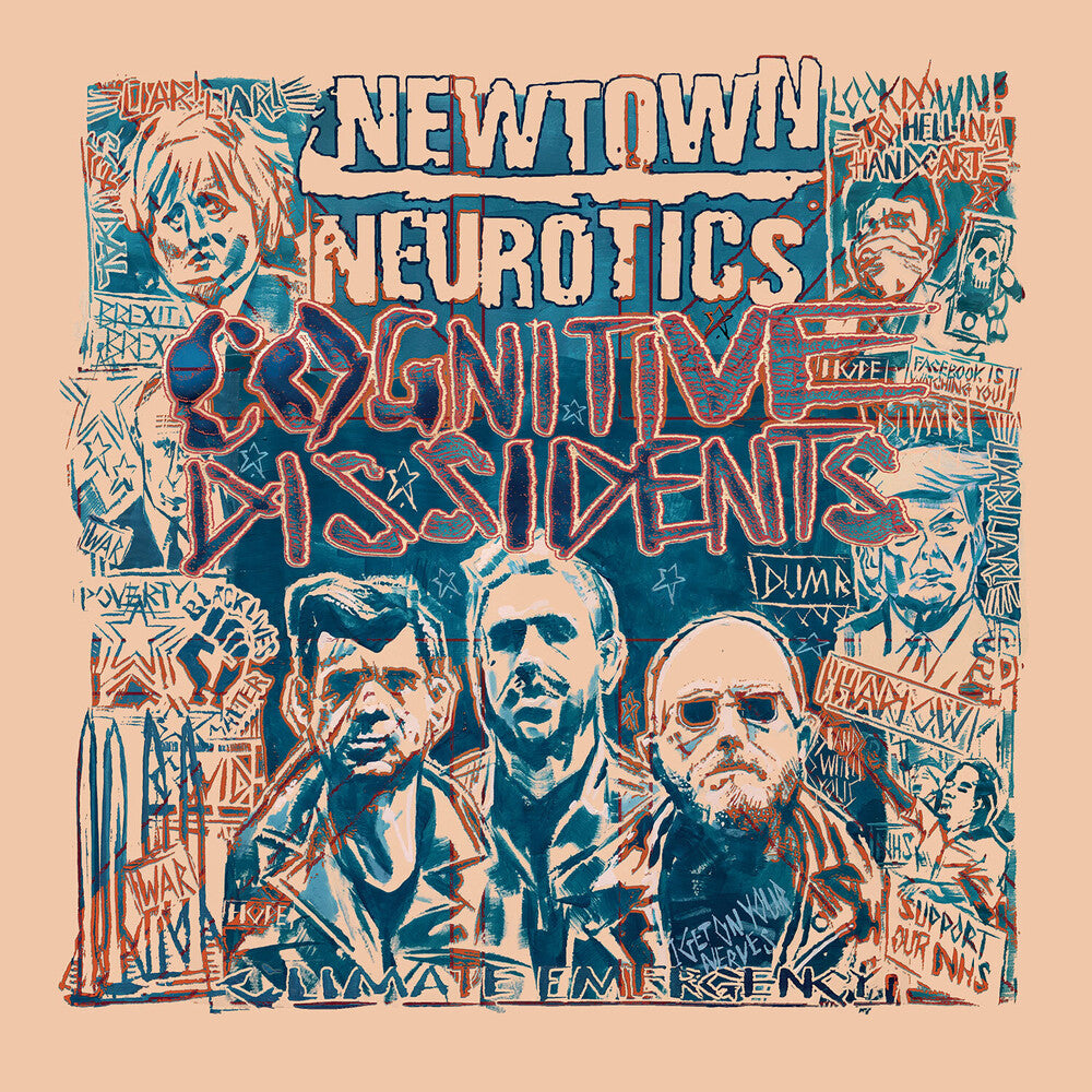 the album cover for Newtown Neurotics - Cognitive Dissidents [Colored Vinyl] (Org)