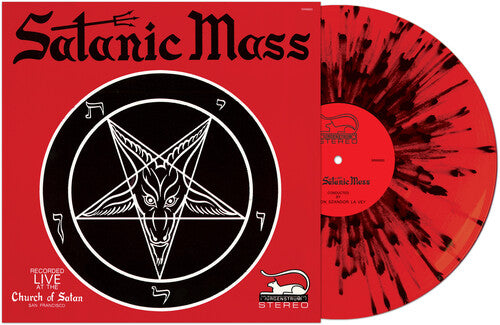 Anton Lavey - Satanic Mass - RED/BLACK SPLATTER (Vinyl)
