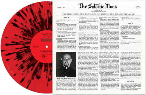 Anton Lavey - Satanic Mass - RED/BLACK SPLATTER (Vinyl)