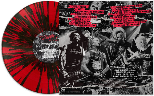 The Casualties - Until Death: Sesiones de estudio - Salpicadura roja y negra (Vinilo)