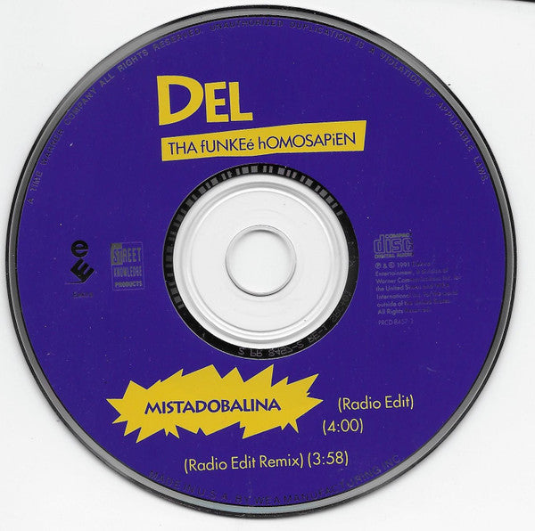 Del Tha Funkee Homosapien : Mistadobalina (CD, Single, Promo)