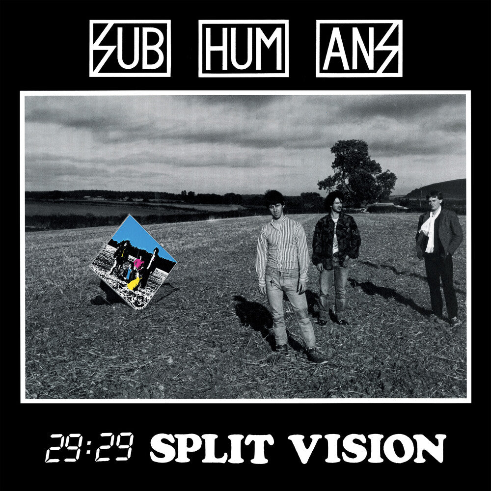 the album cover for Subhumans - 29:29 Split Vision