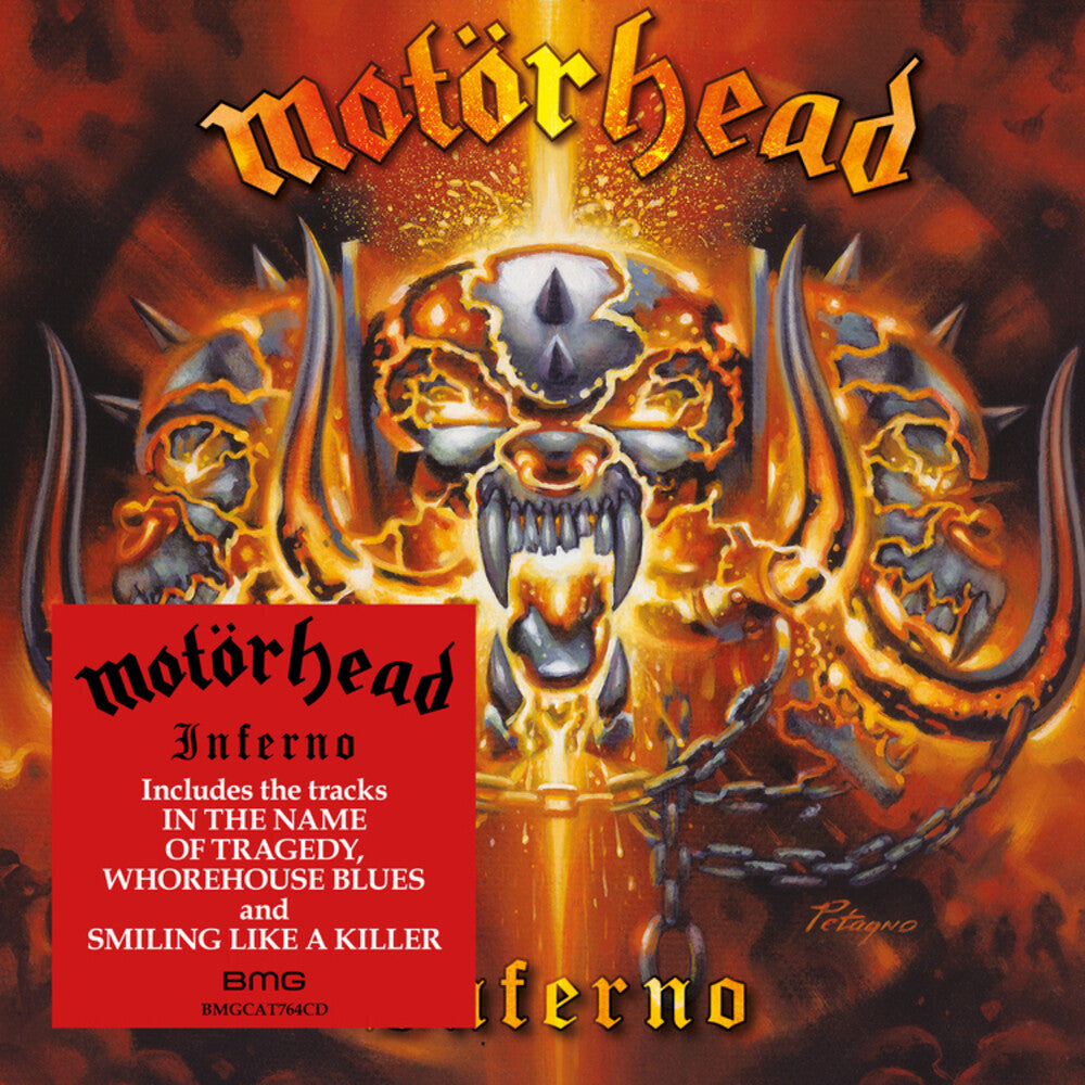 the album cover for Motörhead - Inferno - Orange Colored Vinyl
