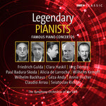 the album cover for Bartok / Beethoven / Brahms - Legendary Pianists - Famous Piano Concertos