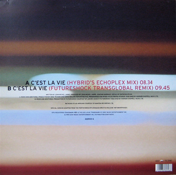 Jean-Michel Jarre Featuring Natacha Atlas : C'est La Vie (Remixes) (12", Single)