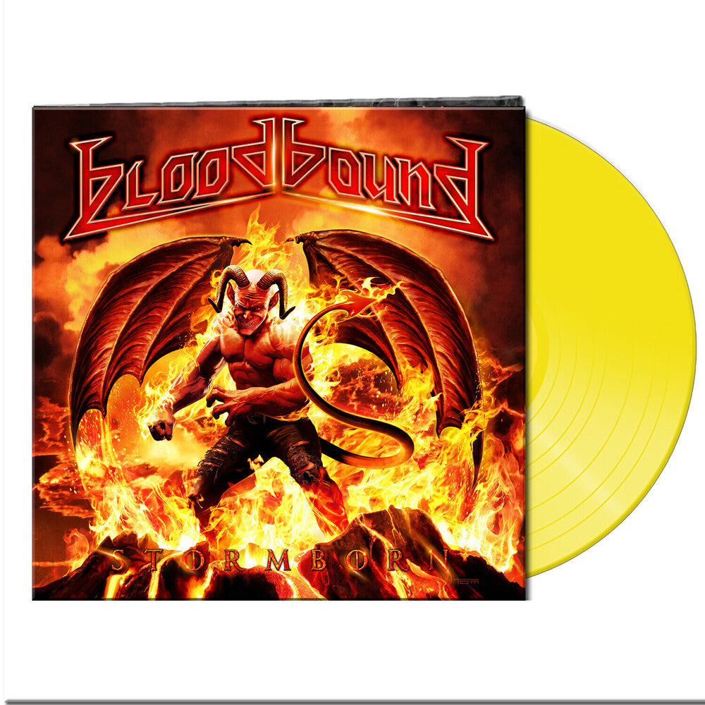 the album cover for Bloodbound - Stormborn - Yellow [Clear Vinyl] (Gate) (Ylw)