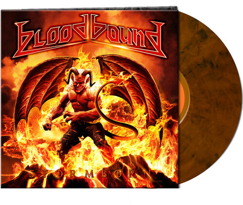 Bloodbound - Stormborn - Naranja/negro jaspeado (Vinilo)