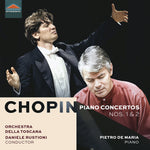 the album cover for Chopin / Orchestra Della Toscana - Piano Concertos Nos. 1 & 2