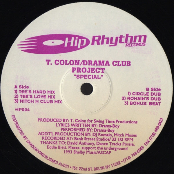 T. Colon* / Drama Club Project : Special (12")
