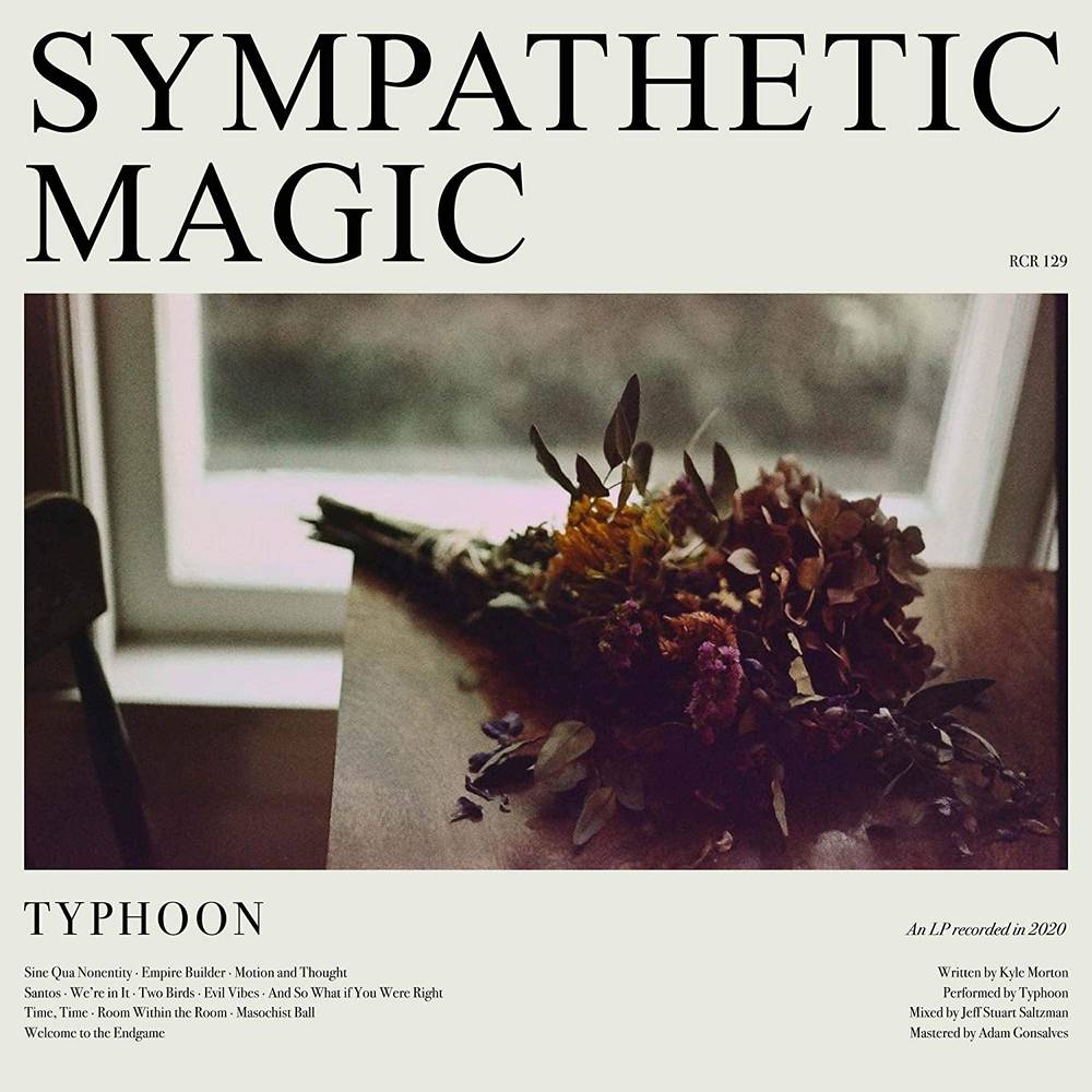 the album cover for Typhoon - Sympathetic Magic [Indie Exclusive Limited Edition Translucent Brown & Opaque Sage Green LP]