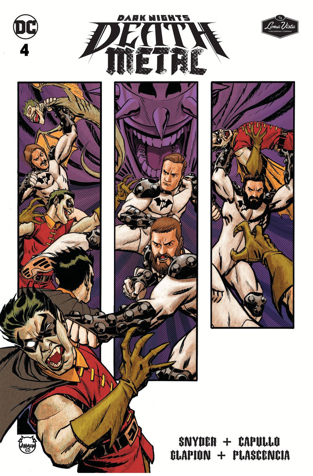 the album cover for Manchester Orchestra - Dark Nights: Death Metal #4 Soundtrack Special Edition - Manchester Orchestra with Flexi Single 'Never Ending'