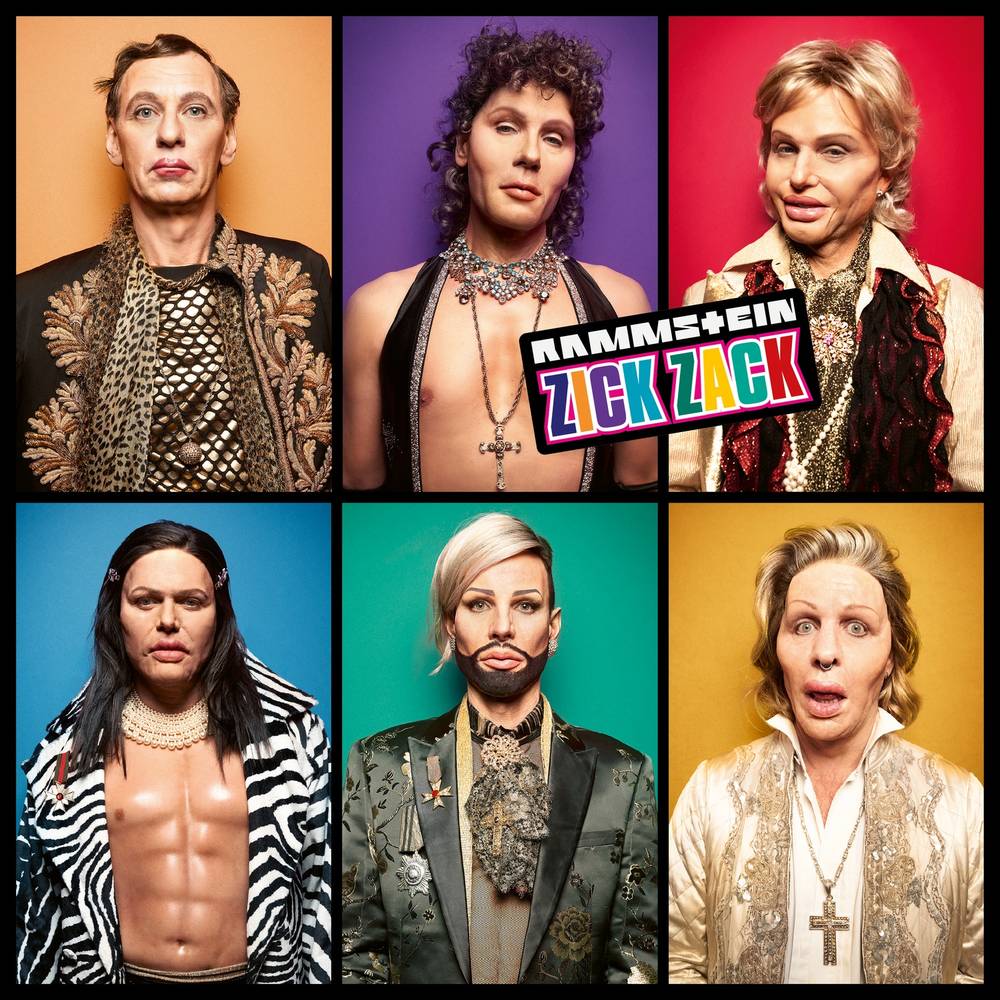 the album cover for Rammstein - Zick Zack [CD Single]