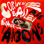 the album cover for Corinne Bailey Rae - Black Rainbows [Indie Exclusive Limited Edition Opaque Red LP]