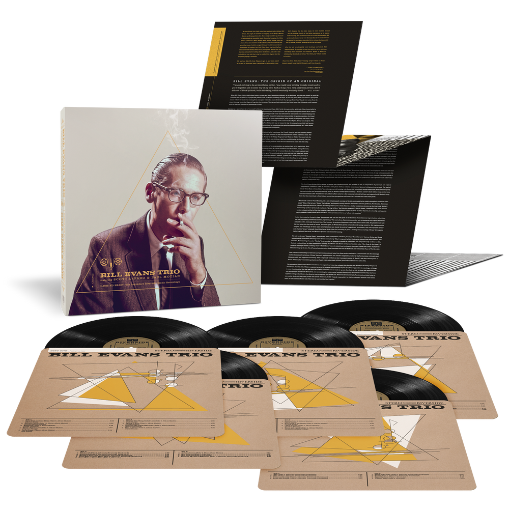 the album cover for Bill Evans Trio - Haunted Heart: The Legendary Riverside Studio Recordings - (Remastered 2025) [5LP]